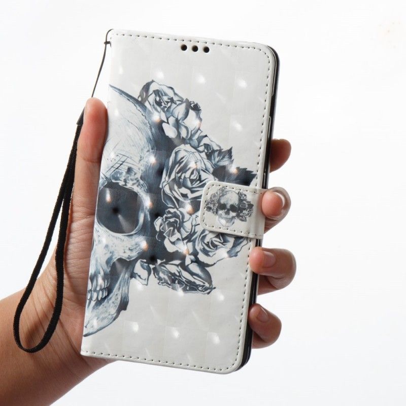 Obudowa Samsung Galaxy A8 Etui na Telefon 3D Kwiat Czaszki