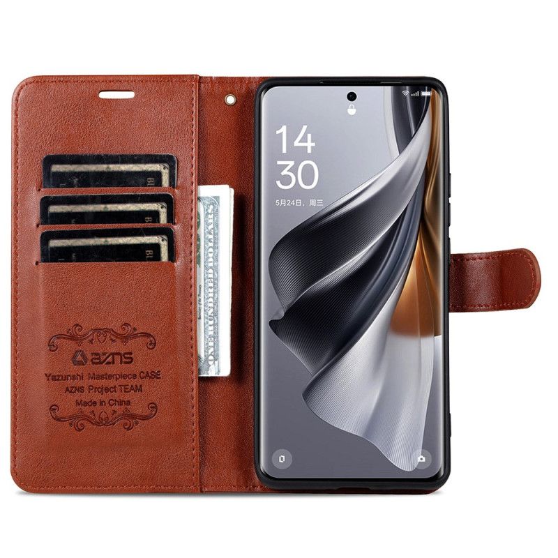 Etui Folio Do Oppo Find X8 Efekt Skóry Azns