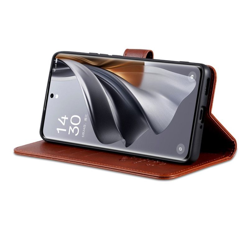 Etui Folio Do Oppo Find X8 Efekt Skóry Azns