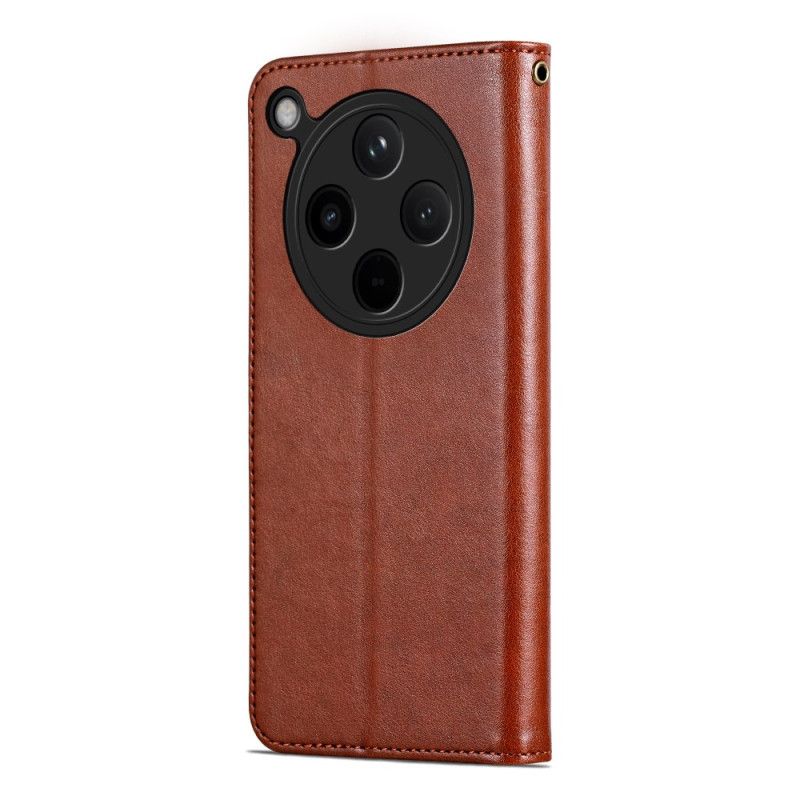 Etui Folio Do Oppo Find X8 Efekt Skóry Azns
