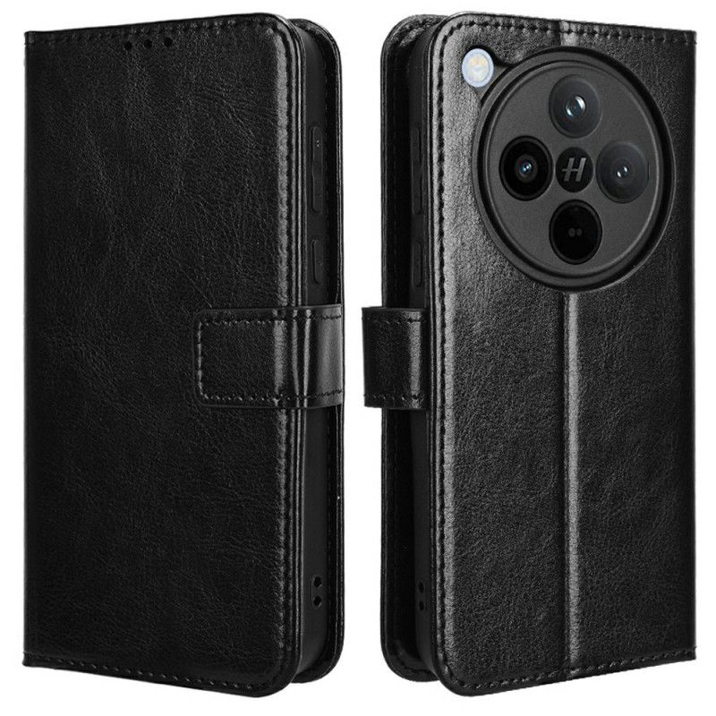 Etui Folio Oppo Find X8 Błyszcząca Sztuczna Skóra Etui Ochronne