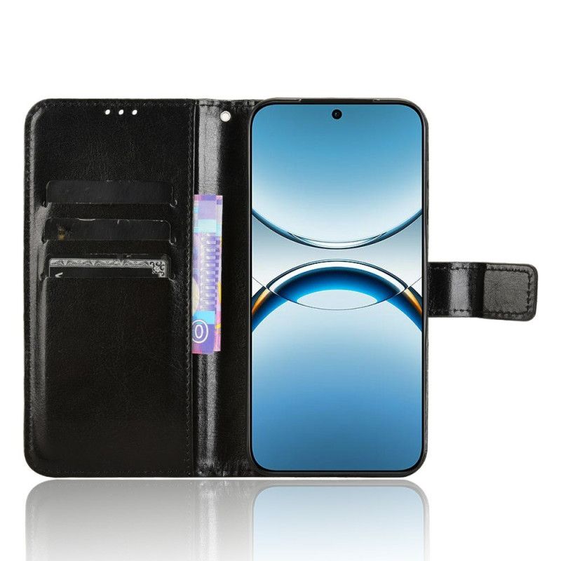 Etui Folio Oppo Find X8 Błyszcząca Sztuczna Skóra Etui Ochronne