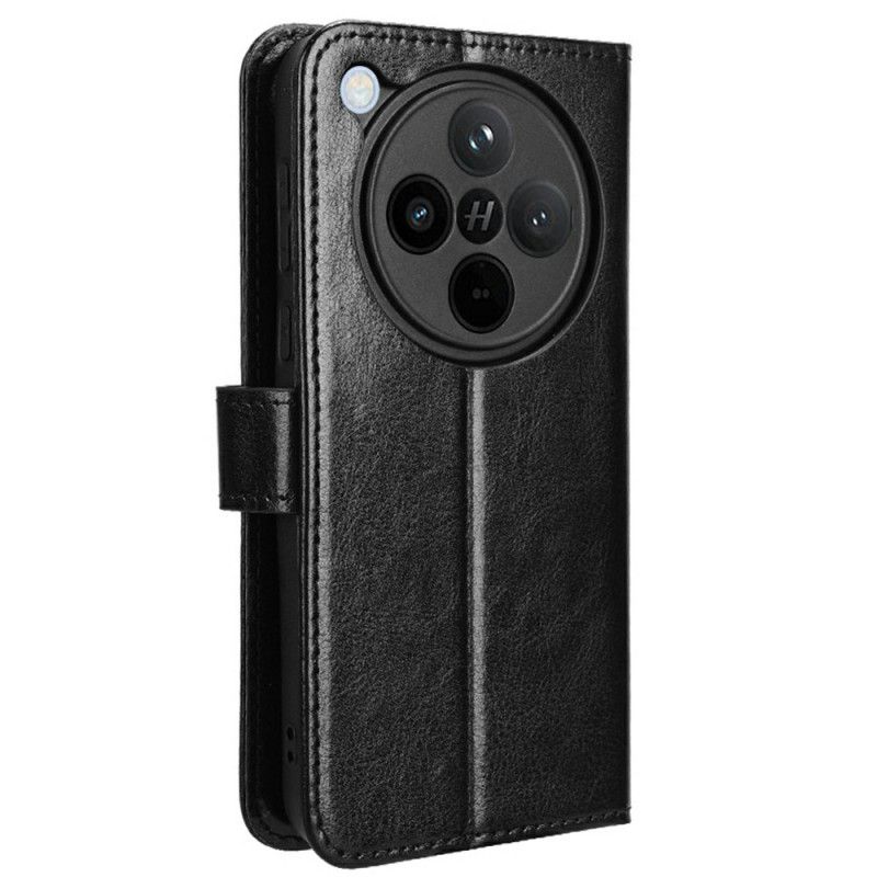 Etui Folio Oppo Find X8 Błyszcząca Sztuczna Skóra Etui Ochronne