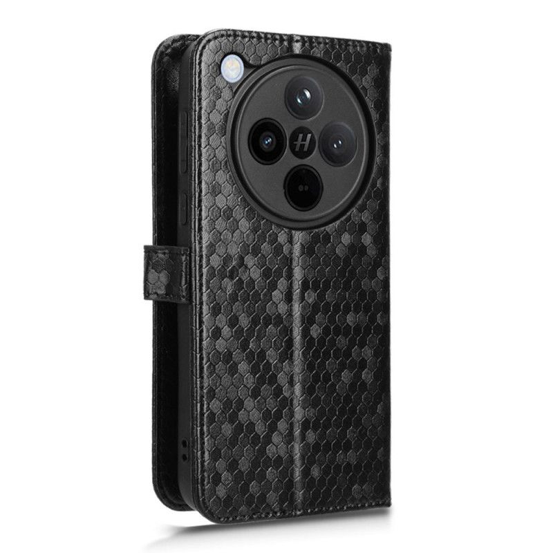 Etui Folio Oppo Find X8 Błyszczące Kropki Na Pasku