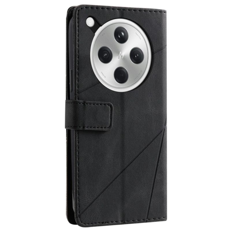Etui Folio Oppo Find X8 Dwukolorowy Wzór W Paski Etui Ochronne