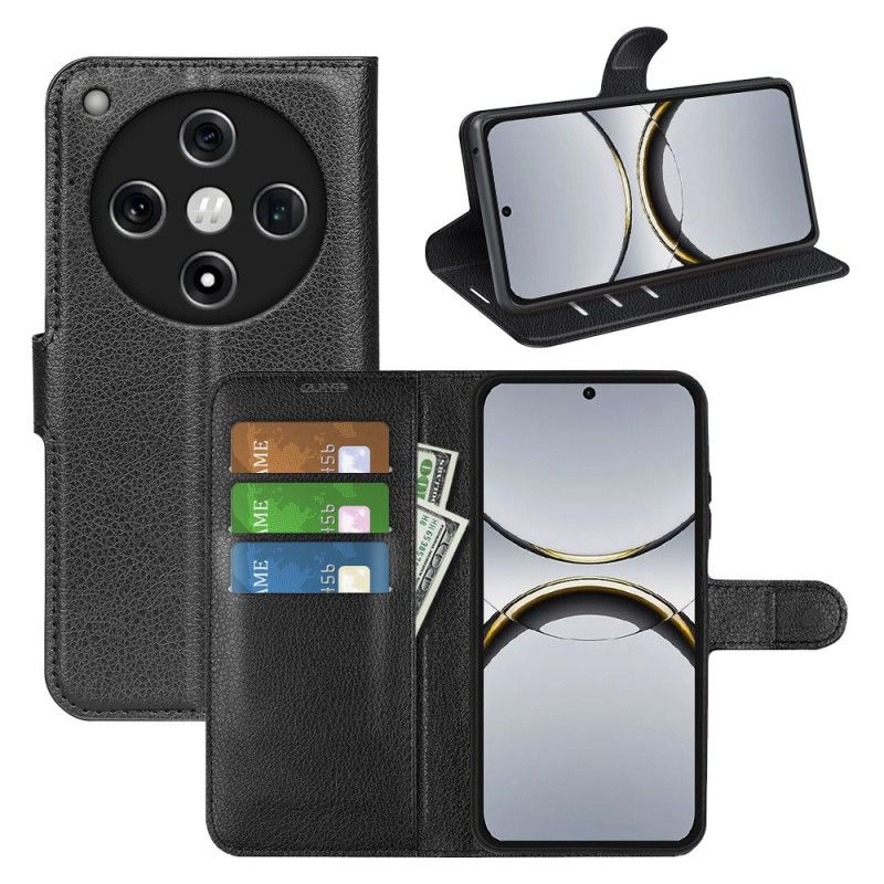 Etui Folio Oppo Find X8 Klasyczna Skóra Liczi Etui Ochronne