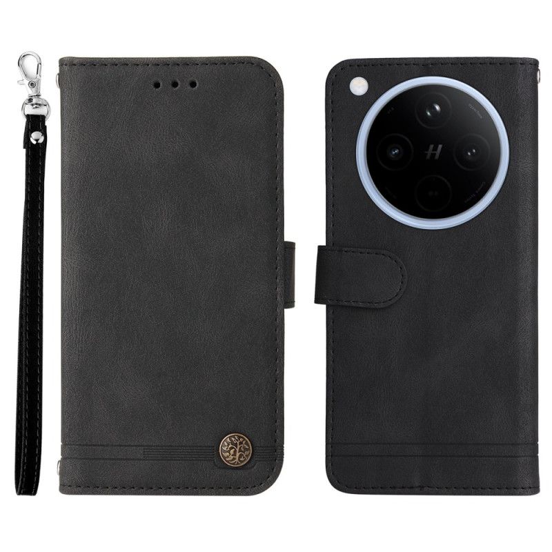 Etui Folio Oppo Find X8 Klasyczny Pasek W Stylu Vintage