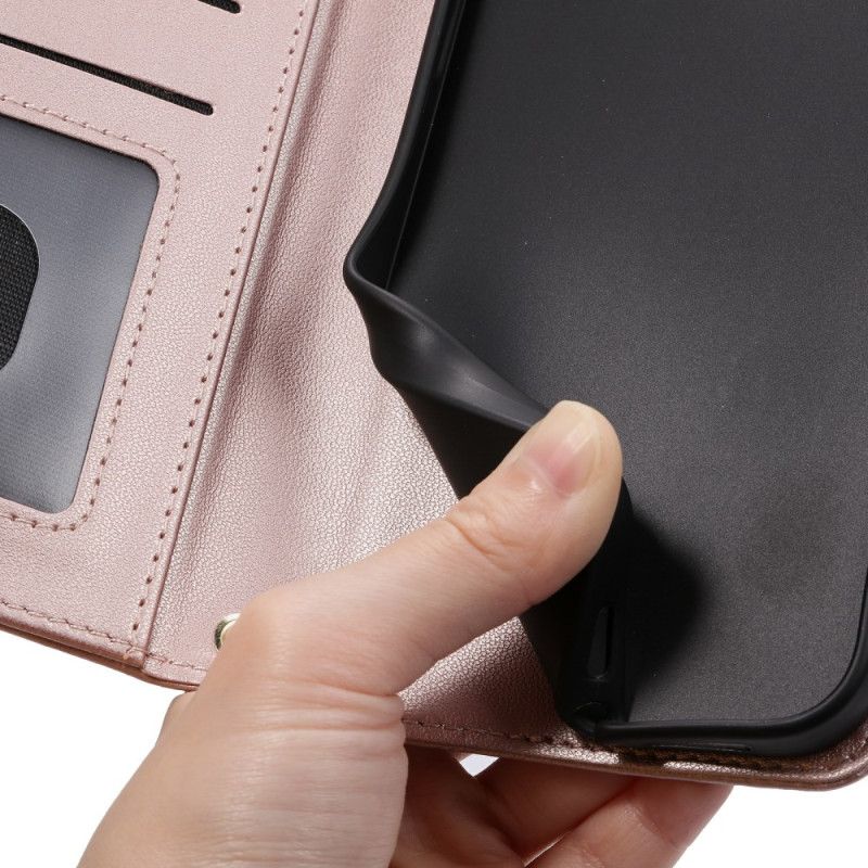 Etui Folio Oppo Find X8 Pikowane Z Paskiem I Na Ramię Pasek Etui Ochronne