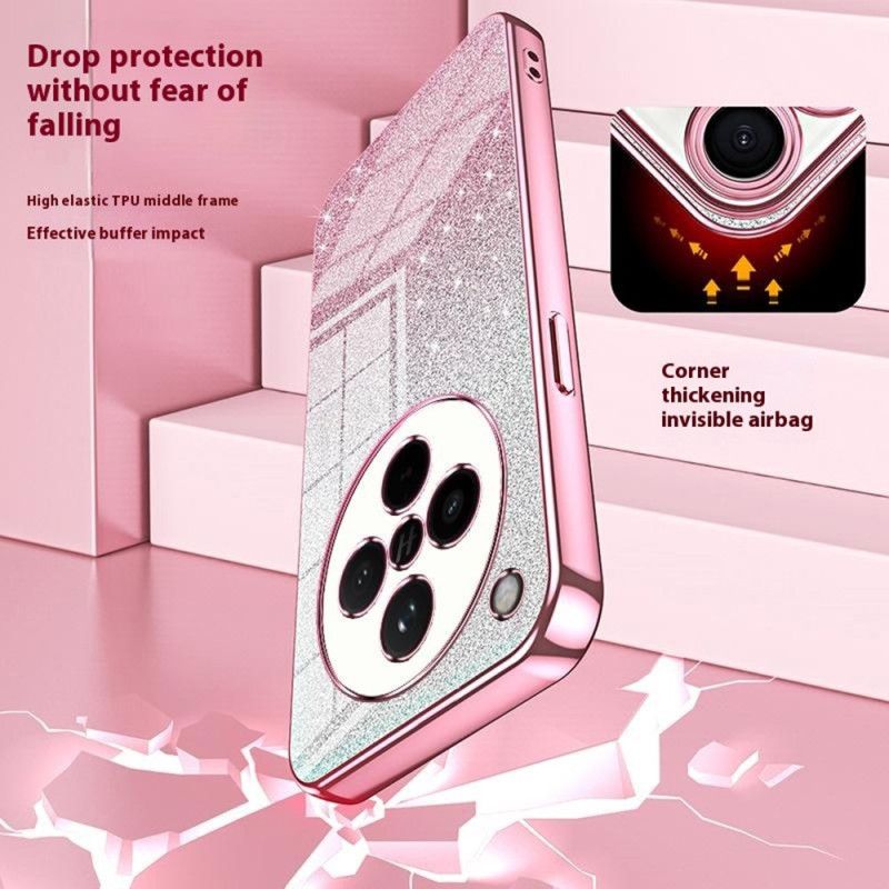 Etui Oppo Find X8 Gradientowy Brokat