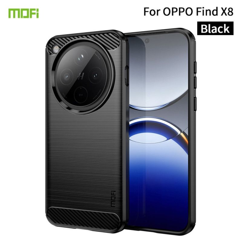Etui Oppo Find X8 Szczotkowane Włókno Węglowe