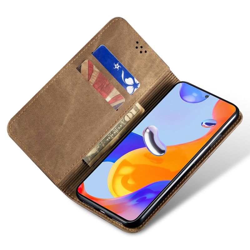 Flip Kotelot Do Oppo Find X8 Tkanina Jeansowa