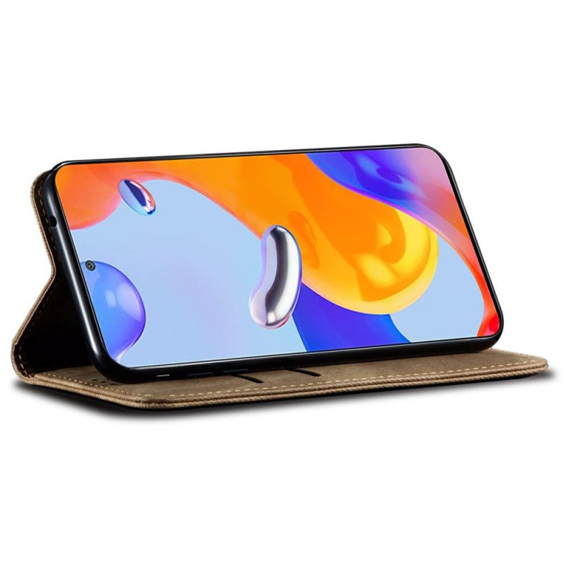Flip Kotelot Do Oppo Find X8 Tkanina Jeansowa