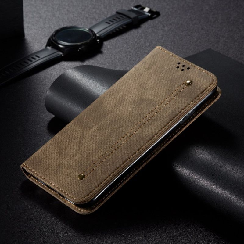 Flip Kotelot Do Oppo Find X8 Tkanina Jeansowa