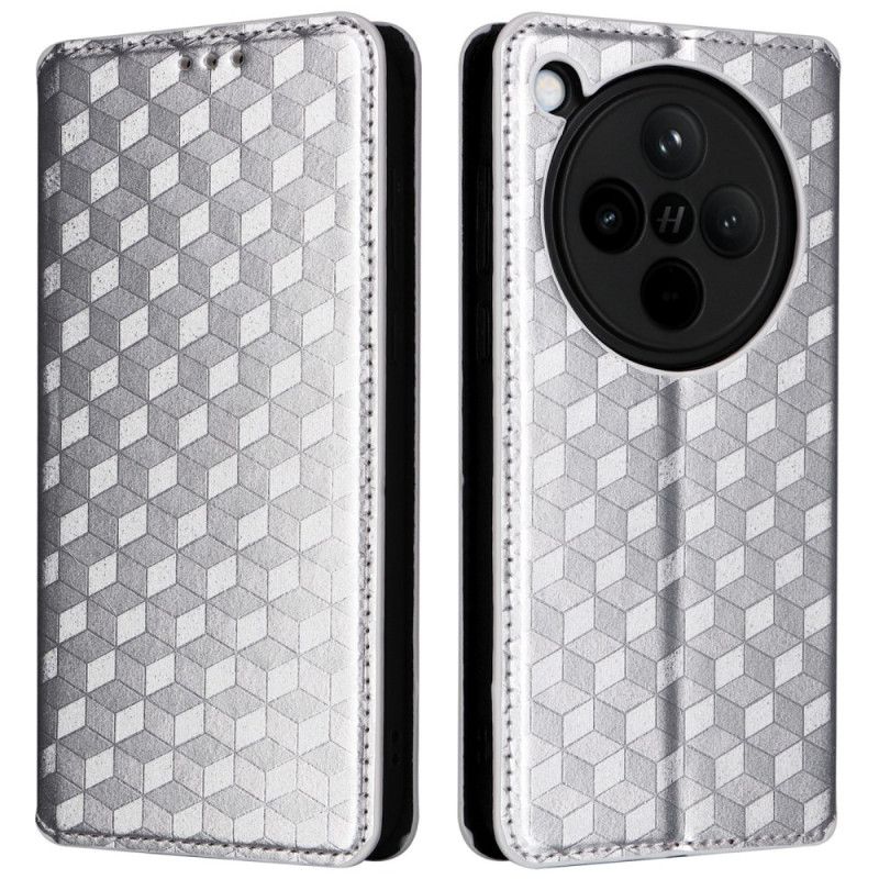 Flip Kotelot Oppo Find X8 Trójwymiarowe Diamenty Etui Ochronne