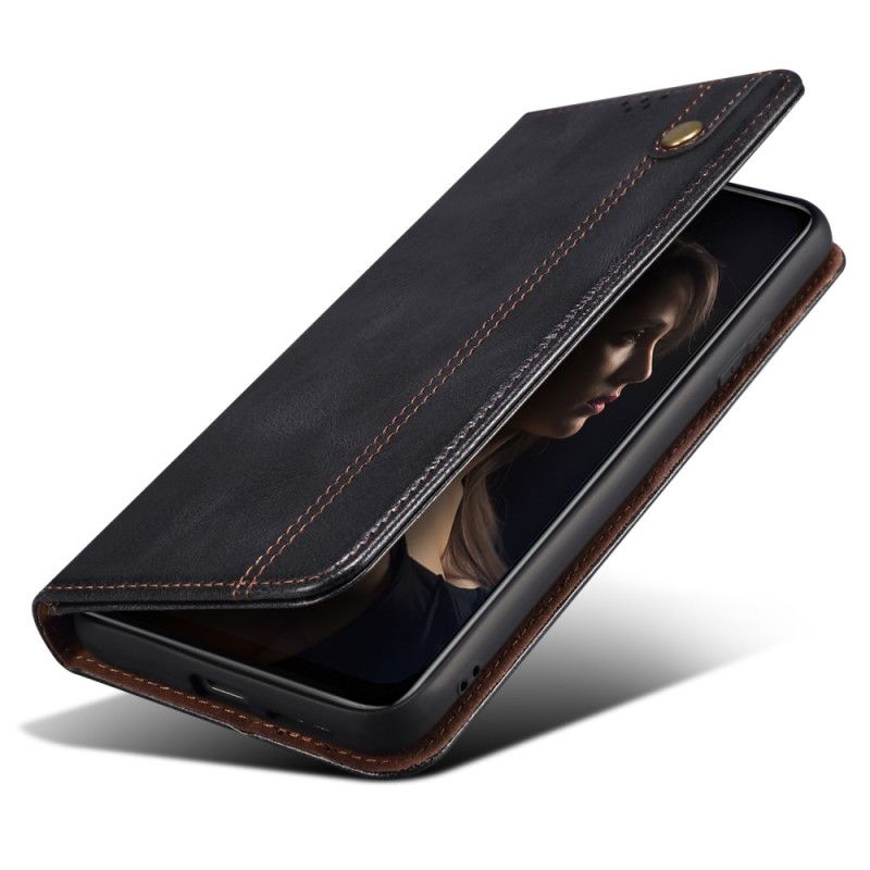 Flip Kotelot Oppo Find X8 Woskowana Skóra Syntetyczna Etui Ochronne