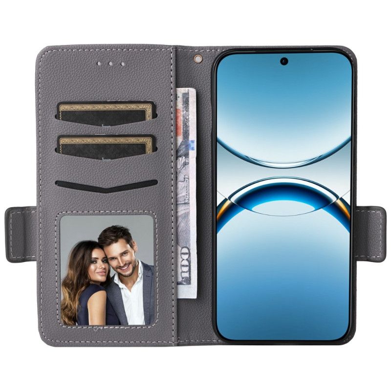Pokrowce Oppo Find X8 Pasek Liczi Ze Sztucznej Skóry