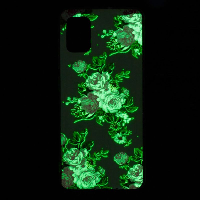 Etui Samsung Galaxy A51 5G Fluorescencyjne Kwiaty Wolności Etui Ochronne