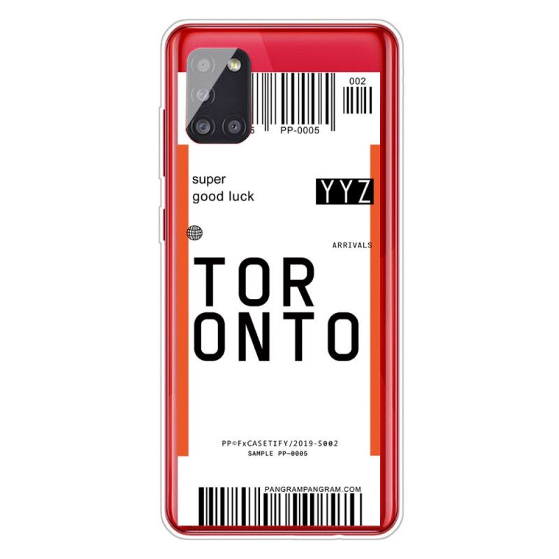 Etui Samsung Galaxy A51 5G Karta Pokładowa Do Toronto Etui Ochronne