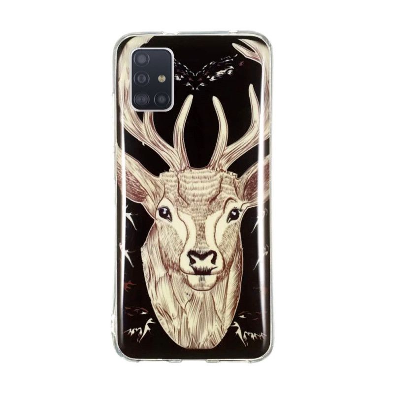 Etui Samsung Galaxy A51 5G Majestatyczny Fluorescencyjny Jeleń