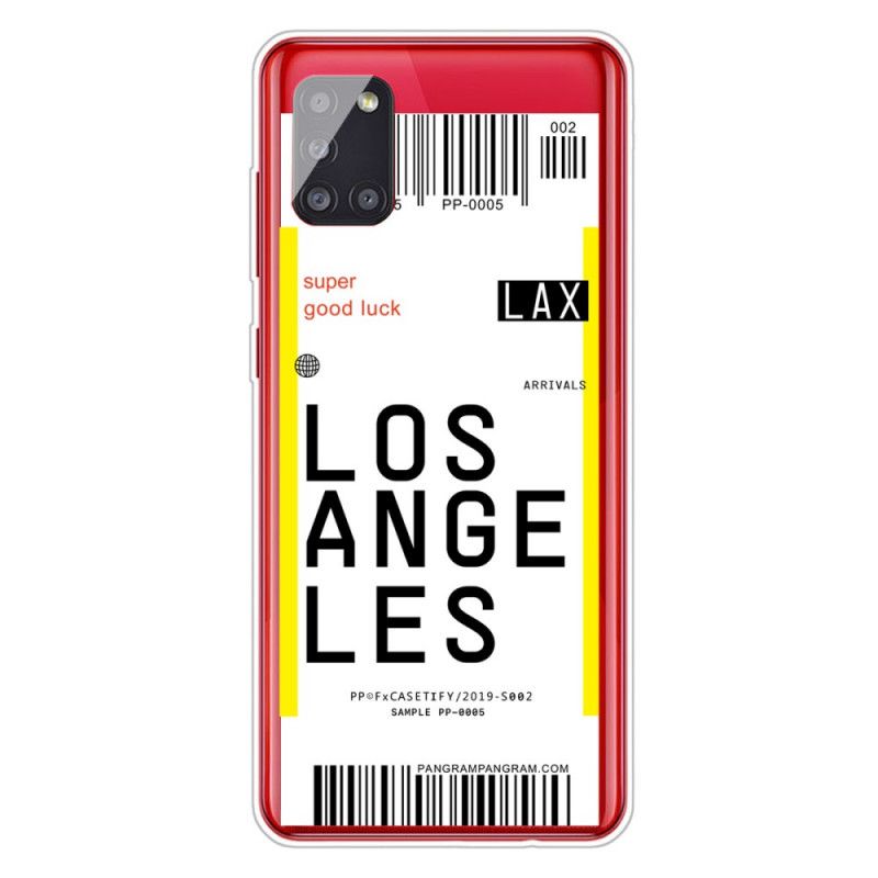 Futerały Samsung Galaxy A51 5G Etui na Telefon Karta Pokładowa Do Los Angeles