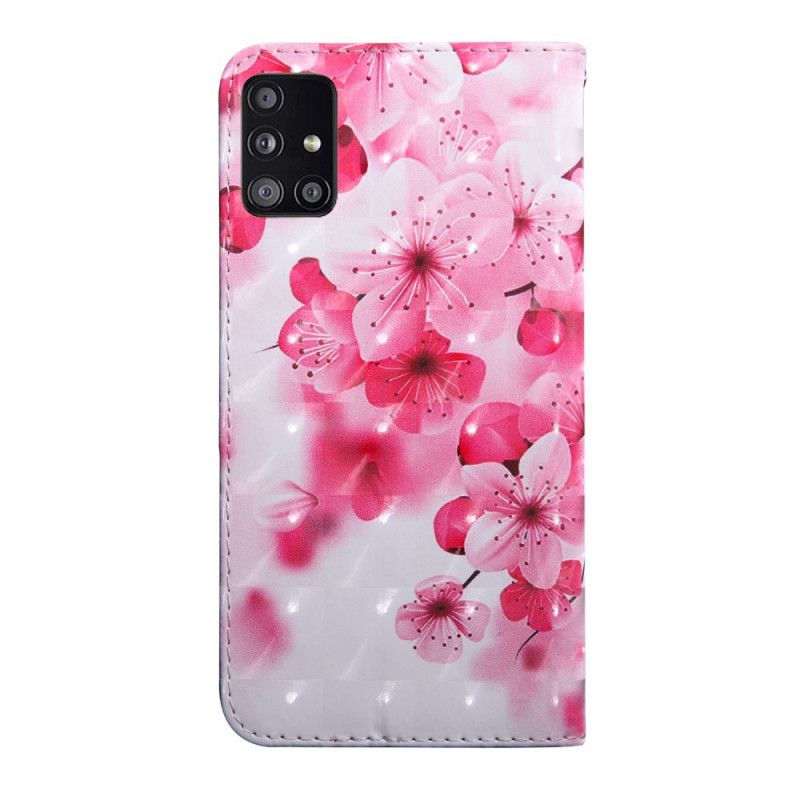 Obudowa Samsung Galaxy A51 5G Etui na Telefon Różowe Kwiaty