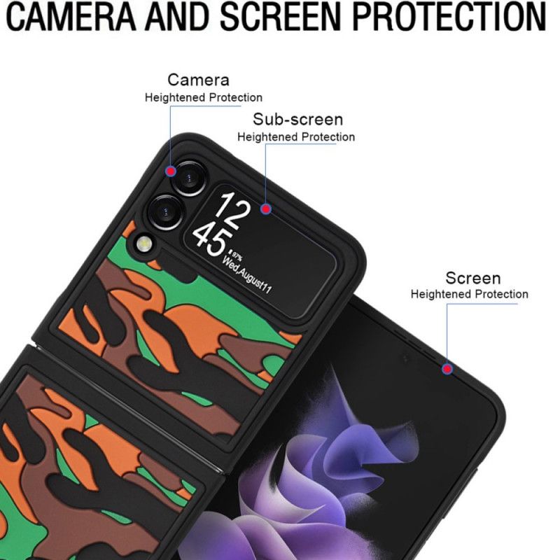 Etui Do Samsung Galaxy Z Flip 3 5g Kamuflaż