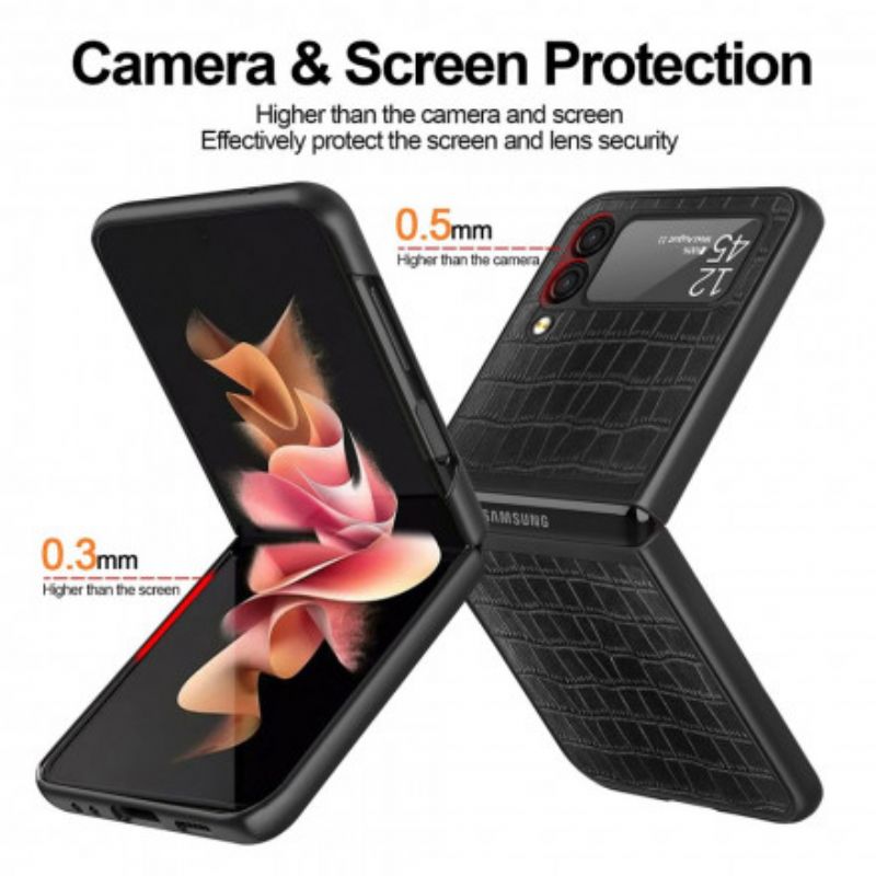 Etui Do Samsung Galaxy Z Flip 3 5g Styl Krokodyla