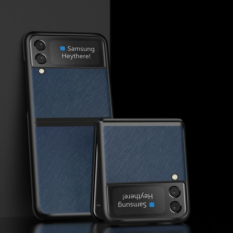 Futerały Samsung Galaxy Z Flip 3 5g Etui Na Telefon Teksturowana Sztuczna Skóra