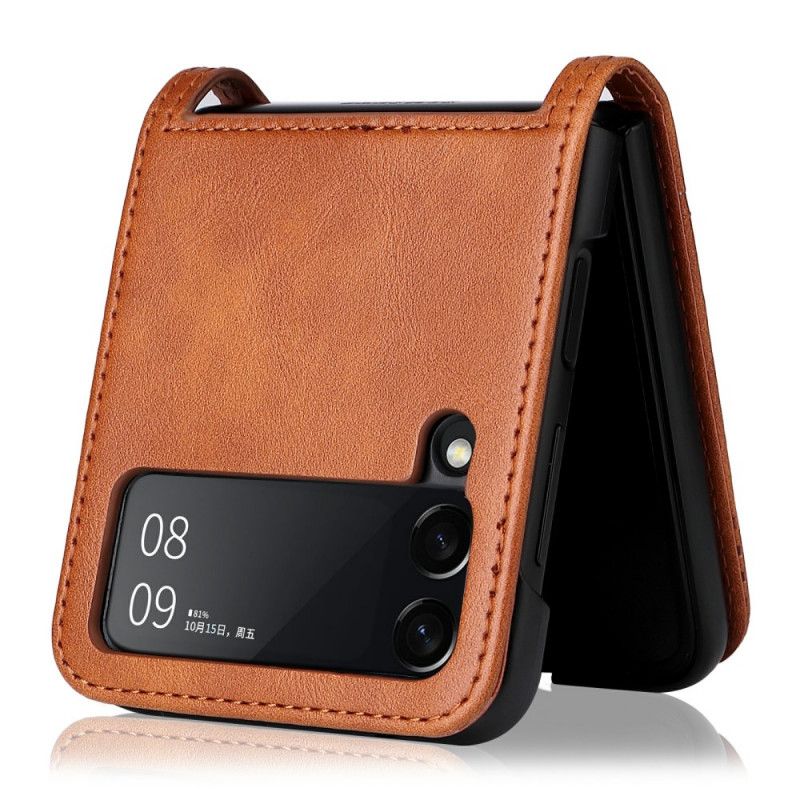 Futerały Samsung Galaxy Z Flip 3 5g Etui Na Telefon Vintage Skórzany Pokrowiec Na Karty
