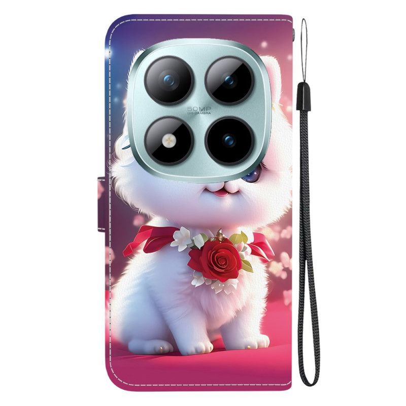 Etui Folio Do Xiaomi Redmi Note 15 Pro Plus 5g Kot I Róże