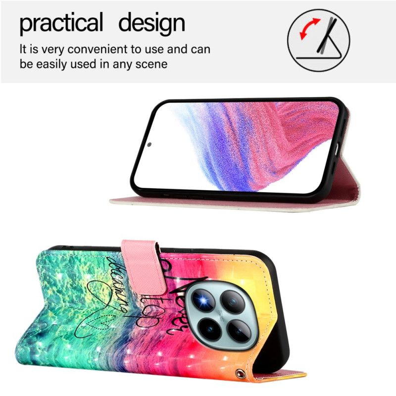 Etui Folio Do Xiaomi Redmi Note 15 Pro Plus 5g Nigdy Nie Przestawaj Marzyć