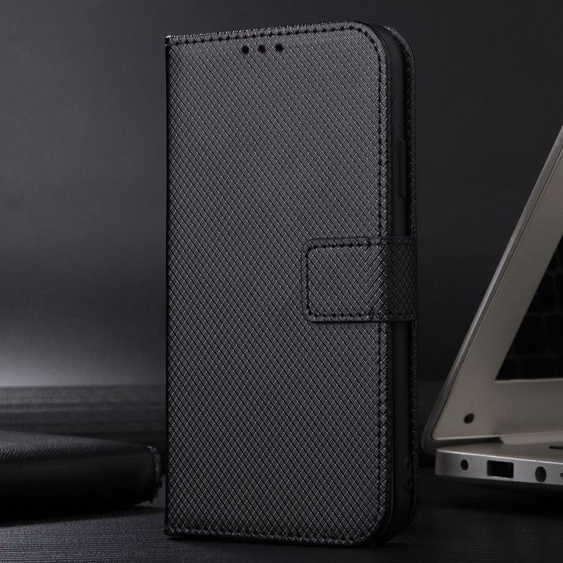 Etui Folio Do Xiaomi Redmi Note 15 Pro Plus 5g Tekstura Diamentów