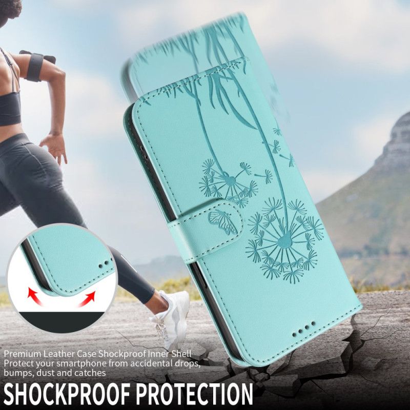 Etui Folio Do Xiaomi Redmi Note 15 Pro Plus 5g Wzór Dmuchawca I Pasek