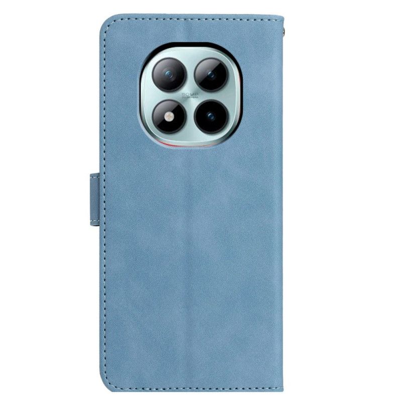 Etui Folio Do Xiaomi Redmi Note 15 Pro Plus 5g Wzór Motyla I Kwiatów