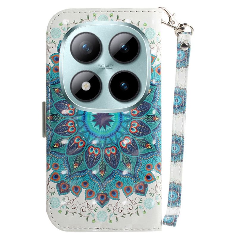 Etui Folio Do Xiaomi Redmi Note 15 Pro Plus 5g Zielona Mandala Z Paskami