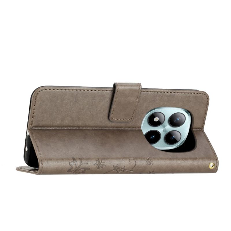 Etui Folio Xiaomi Redmi Note 15 Pro Plus 5g Drobne Kwiaty Etui Ochronne