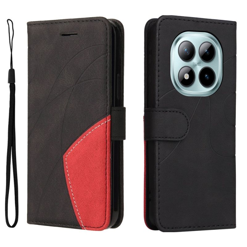 Etui Folio Xiaomi Redmi Note 15 Pro Plus 5g Dwukolorowy Falisty Etui Ochronne