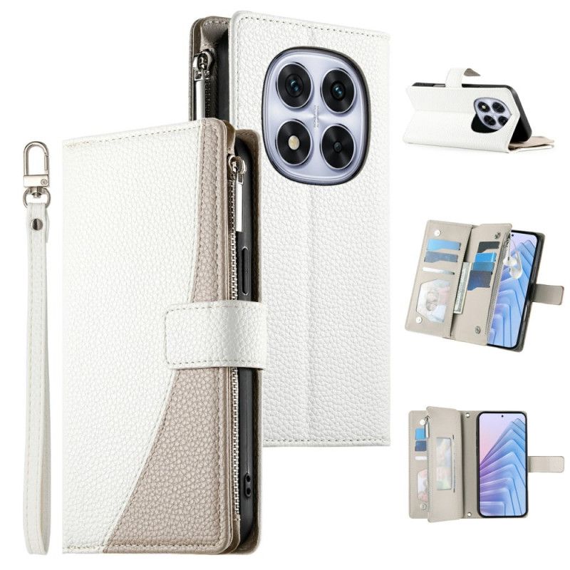 Etui Folio Xiaomi Redmi Note 15 Pro Plus 5g Dwukolorowy Z Paskami Etui Ochronne