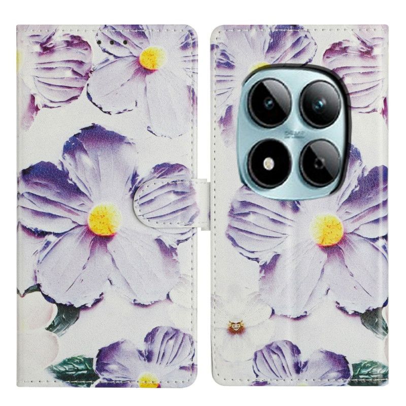 Etui Folio Xiaomi Redmi Note 15 Pro Plus 5g Fiołki