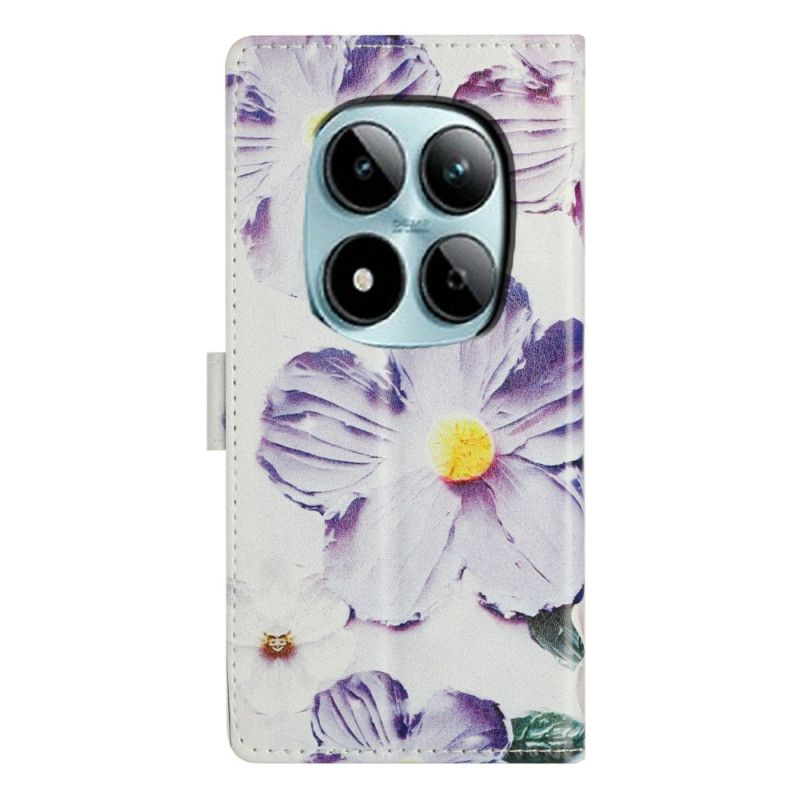 Etui Folio Xiaomi Redmi Note 15 Pro Plus 5g Fiołki