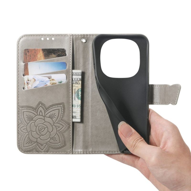 Etui Folio Xiaomi Redmi Note 15 Pro Plus 5g Graficzny Motyl Etui Ochronne