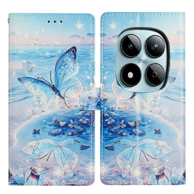 Etui Folio Xiaomi Redmi Note 15 Pro Plus 5g Motyl Oceaniczny Etui Ochronne