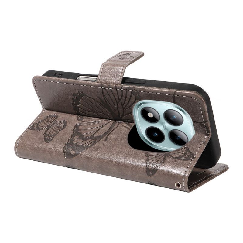 Etui Folio Xiaomi Redmi Note 15 Pro Plus 5g Olbrzymie Motyle Etui Ochronne