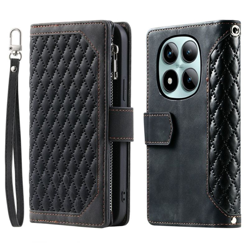 Etui Folio Xiaomi Redmi Note 15 Pro Plus 5g Pikowany Wzór Etui Ochronne