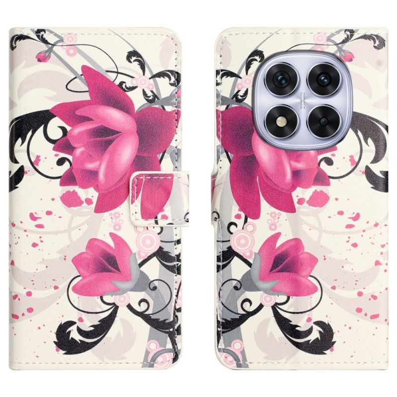 Etui Folio Xiaomi Redmi Note 15 Pro Plus 5g Wzór Lotosu Etui Ochronne