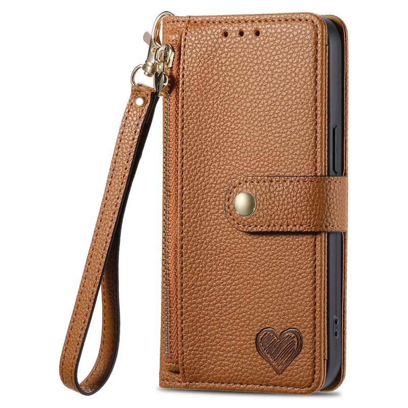 Etui Folio Xiaomi Redmi Note 15 Pro Plus 5g Wzór Serca Blokujący Rfid