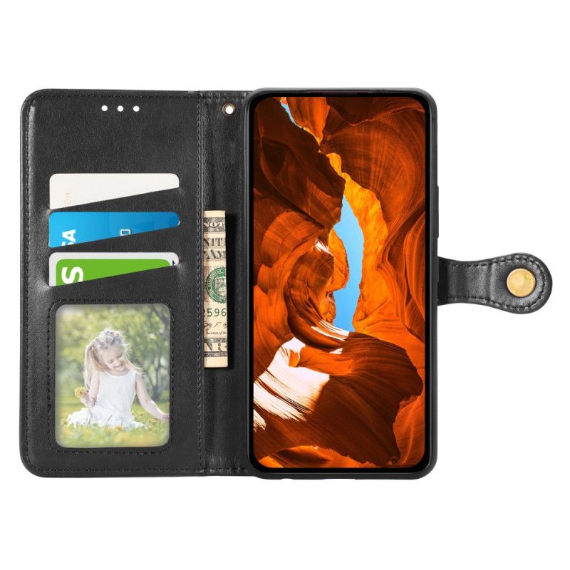 Etui Folio Xiaomi Redmi Note 15 Pro Plus 5g Złote Zapięcie