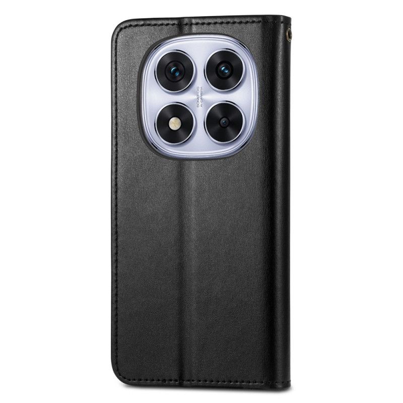 Etui Folio Xiaomi Redmi Note 15 Pro Plus 5g Złote Zapięcie