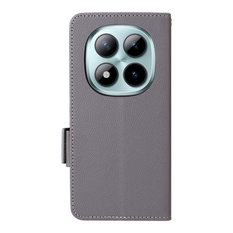 Obudowa Xiaomi Redmi Note 15 Pro Plus 5g Etui Na Telefon Sztuczna Skóra Liczi Z Paskiem