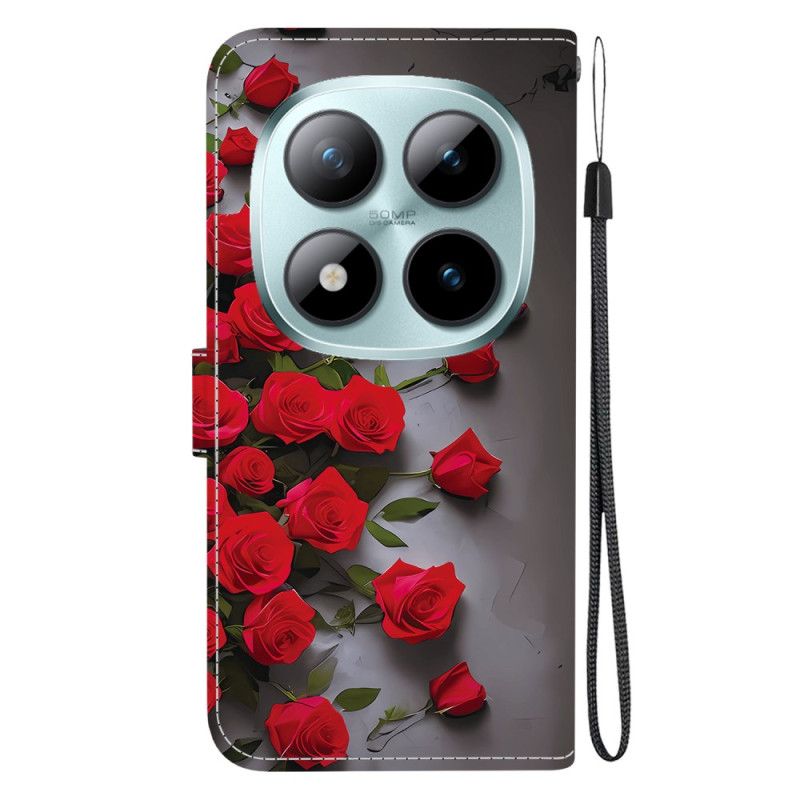 Pokrowce Xiaomi Redmi Note 15 Pro Plus 5g CZerwone Róże